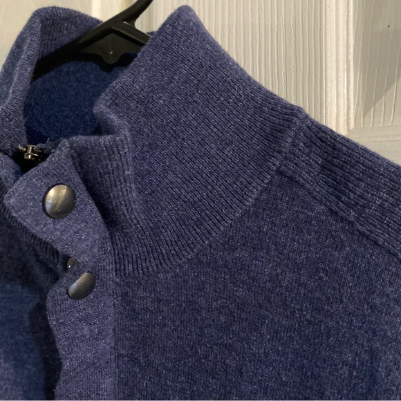Banana Republic Men’s Blue Italian Wool Sweater Sz XL - Picture 9 of 15